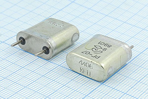 Кварцевый резонатор 4,406 МГц - 4406 HC6U S 15 20/-10~60C РГ07БА-6АП 1Г