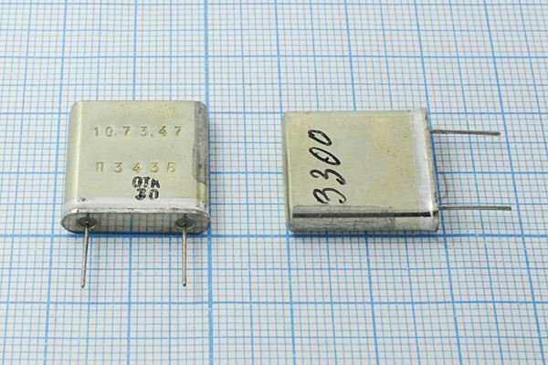 Кварцевый резонатор 3,3 МГц - 3300 ПА 1Г (П343Б)