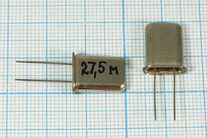 Кварцевый резонатор 27,5 МГц - 27500 HC43U 16 МД ХСР 3Г (27,5М) Кварцевый резонатор 27,5 МГц - 27500 HC43U 16 МД ХСР 3Г (27,5М)
