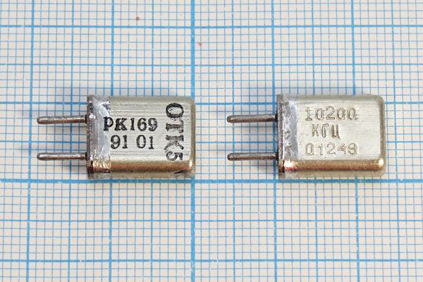 Кварцевый резонатор 10,2 МГц - 10200 HC25U 20 30/-30~60C РК169МА-7БС 1Г