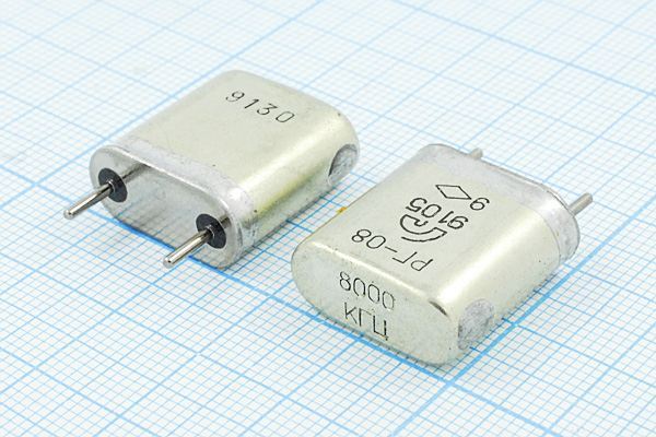 Кварцевый резонатор 8 МГц - 8000 HC6U РГ08БА 1Г
