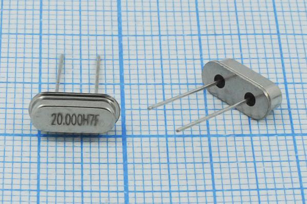 Кварцевый резонатор 20 МГц - 20000 HC49S3 10 30 30/-20~70C HC49S4H 1Г (H7F)