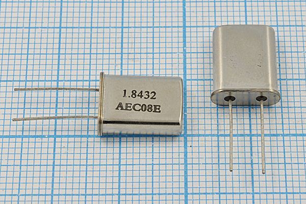 Кварцевый резонатор 1,8432 МГц - 1843,2 HC49U 20 30 30/-20~70C HC-49U[AEC] 1Г