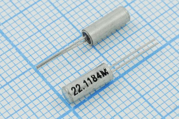 Кварцевый резонатор 22,1184 МГц - 22118,4 03x08 16 20 30/-10~60C AT38 1Г (22.1184
