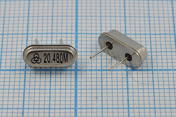 Кварцевый резонатор 20,48 МГц - 20480 HC49S3 20 20 49S[HUBEI] 1Г (разная)