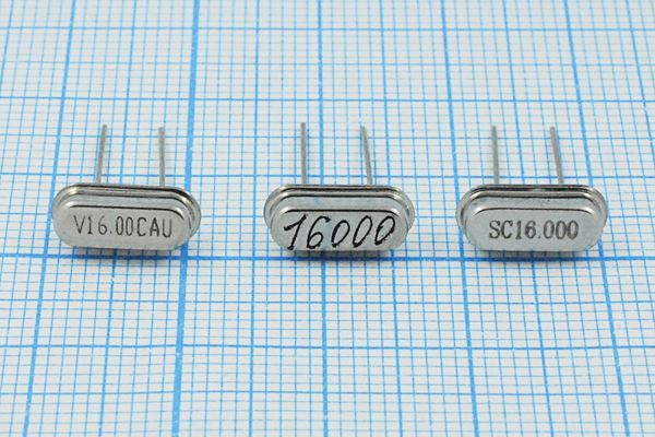 Кварцевый резонатор 16 МГц - 16000 HC49S3 20 30 HC49S 1Г (разная)