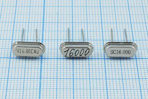 Кварцевый резонатор 16 МГц - 16000 HC49S3 20 30 HC49S 1Г (разная)