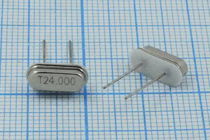 Кварцевый резонатор 24 МГц - 24000 HC49S3 20 30 30/-20~70C S[FT] 1Г+IS