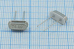Кварцевый резонатор 6 МГц - 6000 HC49S3 16 20 30/-20~70C S[FT] 1Г +IS (T)