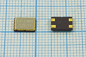 Кварцевый резонатор 8 МГц - 8000 SMD07050C4 12 50 50/-30~85C C7[PDI] 1Г