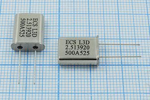 Кварцевый резонатор 2,51392 МГц - 2513,92 HC49U 32 30 1Г (ECS J3D) Кварцевый резонатор 2,51392 МГц - 2513,92 HC49U 32 30 1Г (ECS J3D)