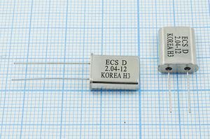 Кварцевый резонатор 2,048 МГц - 2048 HC49U 12 25 1Г (ECS 2.04-12) Кварцевый резонатор 2,048 МГц - 2048 HC49U 12 25 1Г (ECS 2.04-12)