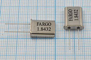 Кварцевый резонатор 1,8432 МГц - 1843,2 HC49U 16 30 1Г (FARGO) Кварцевый резонатор 1,8432 МГц - 1843,2 HC49U 16 30 1Г (FARGO)