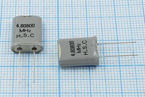 Кварцевый резонатор 4,608 МГц - 4608 HC49U 20 1Г +SL (HSC)