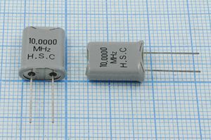 Кварцевый резонатор 10 МГц - 10000 HC49U 20 1Г +SL (HSC)