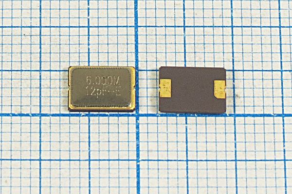 Кварцевый резонатор 6 МГц - 6000 SMD07050C2 12 10 30/-40~85C S7050-2 1Г STE