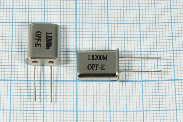 Кварцевый резонатор 1,82 МГц - 1820 HC49U S 10 30/-40~85C 1Г (1.820M 0PF-E)