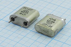 Кварцевый резонатор 2,6 МГц - 2600 HC6U 20 50/-60~85C РГ07БА-7ДУ 1Г Кварцевый резонатор 2,6 МГц - 2600 HC6U 20 50/-60~85C РГ07БА-7ДУ 1Г
