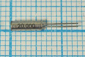 Кварцевый резонатор 20 МГц - 20000 02x06 16 10 30/-40~85C AT26 1Г (20.000)