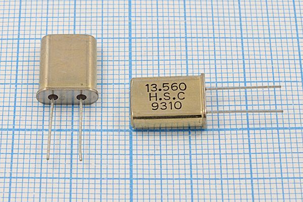 Кварцевый резонатор 13,56 МГц - 13560 HC49U 32 1Г (HSC)