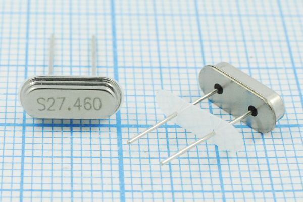 Кварцевый резонатор 27,46 МГц - 27460 HC49S2 S 10 30/-40~85C 49S3[SDE] 1Г +IS