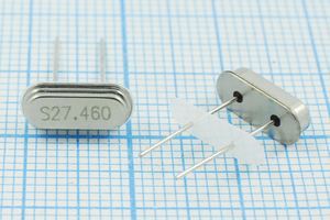 Кварцевый резонатор 27,46 МГц - 27460 HC49S2 S 10 30/-40~85C 49S3[SDE] 1Г +IS