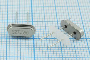 Кварцевый резонатор 27,59 МГц - 27590 HC49S2 S 10 30/-40~85C 49S3[SDE] 1Г +IS