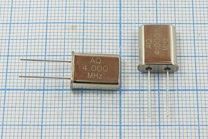 Кварцевый резонатор 4 МГц - 4000 HC49U 30 30 30/-20~70C 1Г (AQ4.000MHz) Кварцевый резонатор 4 МГц - 4000 HC49U 30 30 30/-20~70C 1Г (AQ4.000MHz)