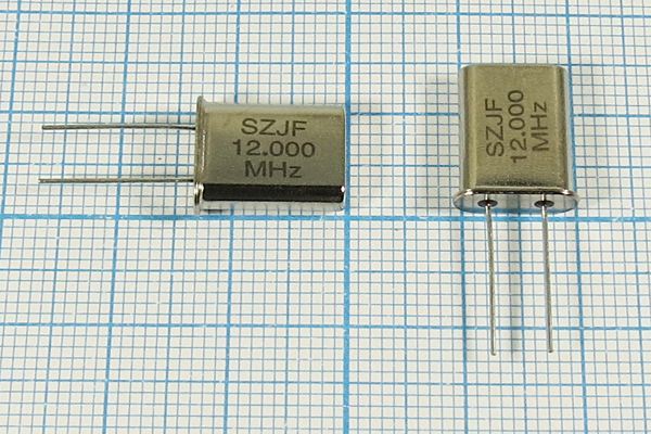 Кварцевый резонатор 12 МГц - 12000 HC49U 30 30 30/-20~70C 9U 1Г (SZJF12.000M