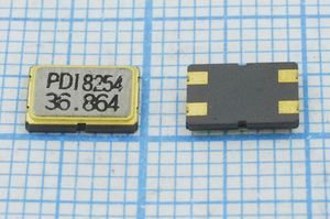 Кварцевый резонатор 36,864 МГц - 36864 SMD07050C4 20 50 50/-20~70C C7[PDI] 1Г