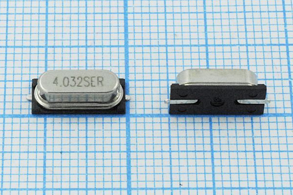 Кварцевый резонатор 4,032 МГц - 4032 SMD49S4 S 20 SMD49S 1Г (4.032SER)