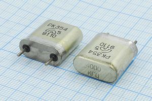Кварцевый резонатор 4 МГц - 4000 HC6U S 100 200/-10~60C РК354БА-11АЧ 1Г