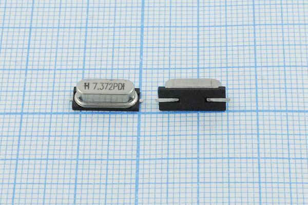 Кварцевый резонатор 7,3728 МГц - 7372,8 SMD49S4 13 10 15/-40~85C L4 1Г (7.372PDI