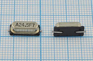 Кварцевый резонатор 24,576 МГц - 24576 SMD49S4 18 ABLS 1Г (A24.5F7)