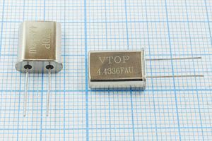Кварцевый резонатор 4,433619 МГц - 4433,619 HC49U 16 20 1Г (VTOP) Кварцевый резонатор 4,433619 МГц - 4433,619 HC49U 16 20 1Г (VTOP)