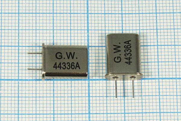 Кварцевый резонатор 4,433619 МГц - 4433,619 HC49U S 30 1Г 4мм (G.W.44336A)