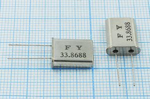 Кварцевый резонатор 33,8688 МГц - 33868,8 HC49U 30 30 50/0~60C 1Г (FY) Кварцевый резонатор 33,8688 МГц - 33868,8 HC49U 30 30 50/0~60C 1Г (FY)