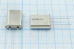 Кварцевый резонатор 6,1 МГц - 6100 HC49U S 30 40/-40~70C РП97МД-8ВТ 1Г Кварцевый резонатор 6,1 МГц - 6100 HC49U S 30 40/-40~70C РП97МД-8ВТ 1Г