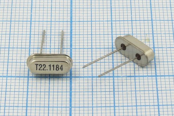Кварцевый резонатор 22,1184 МГц - 22118,4 HC49S3 16 30 50/-20~70C S[FT] (T22.1184