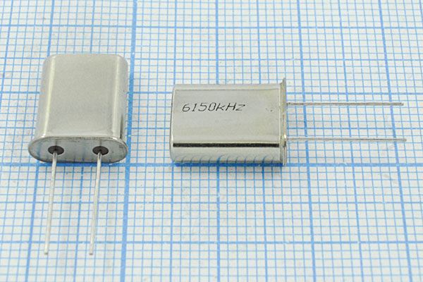 Кварцевый резонатор 6,15 МГц - 6150 HC49U S 30 40/-40~70C РП97МД-8ВТ 1Г