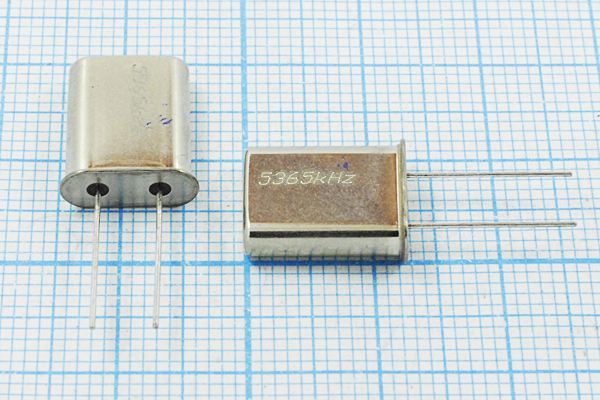 Кварцевый резонатор 5,365 МГц - 5365 HC49U S 30 40/-40~70C РП97МД-8ВТ 1Г