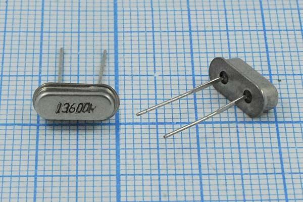 Кварцевый резонатор 13,6 МГц - 13600 SC49S3 16 30 40/-40~70C РП99-8ВТ 1Г 60 Ом