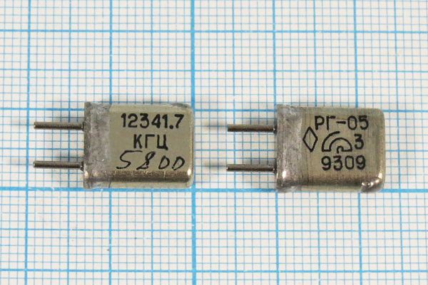 Кварцевый резонатор 12,3417 МГц - 12341,7 HC25U РГ05МА 1Г