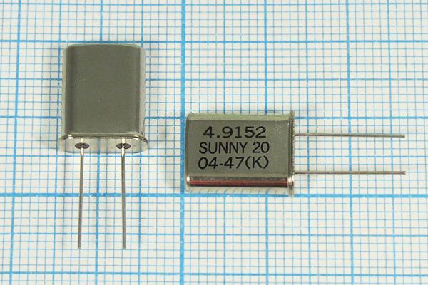 Кварцевый резонатор 4,9152 МГц - 4915,2 HC49U 20 30 SA[SUNNY] 1Г (SUNNY20)