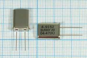 Кварцевый резонатор 4,9152 МГц - 4915,2 HC49U 20 30 SA[SUNNY] 1Г (SUNNY20)