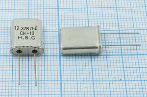 Кварцевый резонатор 12,37875 МГц - 12378,75 HC49U 20 1Г +SL (HSC)