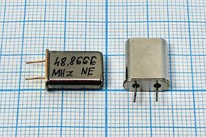 Кварцевый резонатор 48,86666 МГц - 48866,66 HC49U 32 3Г 5мм (48.86666MHz NE) Кварцевый резонатор 48,86666 МГц - 48866,66 HC49U 32 3Г 5мм (48.86666MHz NE)