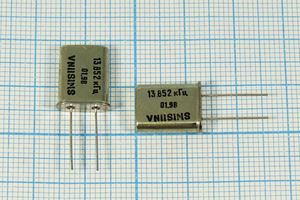 Кварцевый резонатор 13,852 МГц - 13852 HC49U РПК01МД 1Г Кварцевый резонатор 13,852 МГц - 13852 HC49U РПК01МД 1Г