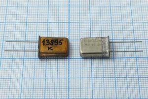 Кварцевый резонатор 13,895 МГц - 13895 HC49U МД 1Г Кварцевый резонатор 13,895 МГц - 13895 HC49U МД 1Г