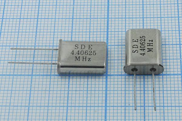 Кварцевый резонатор 4,40625 МГц - 4406,25 HC49U 16 30 49U[SDE] 1Г (SDE)